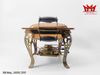 Nồi hâm buffet (chafing dish) bằng đồng đỏ hai ngăn mang phong cách cổ điển.
