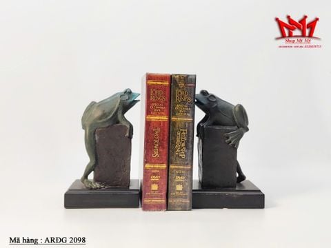  Chặn sách hình con ếch làm bằng đồng 