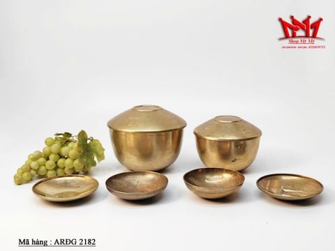  Bộ bát ăn bằng đồng thau cổ điển 