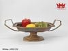 KHAY ĐỒNG HAI QUAI DÁNG THUYỀN LỤC GIÁC ARĐG 2226