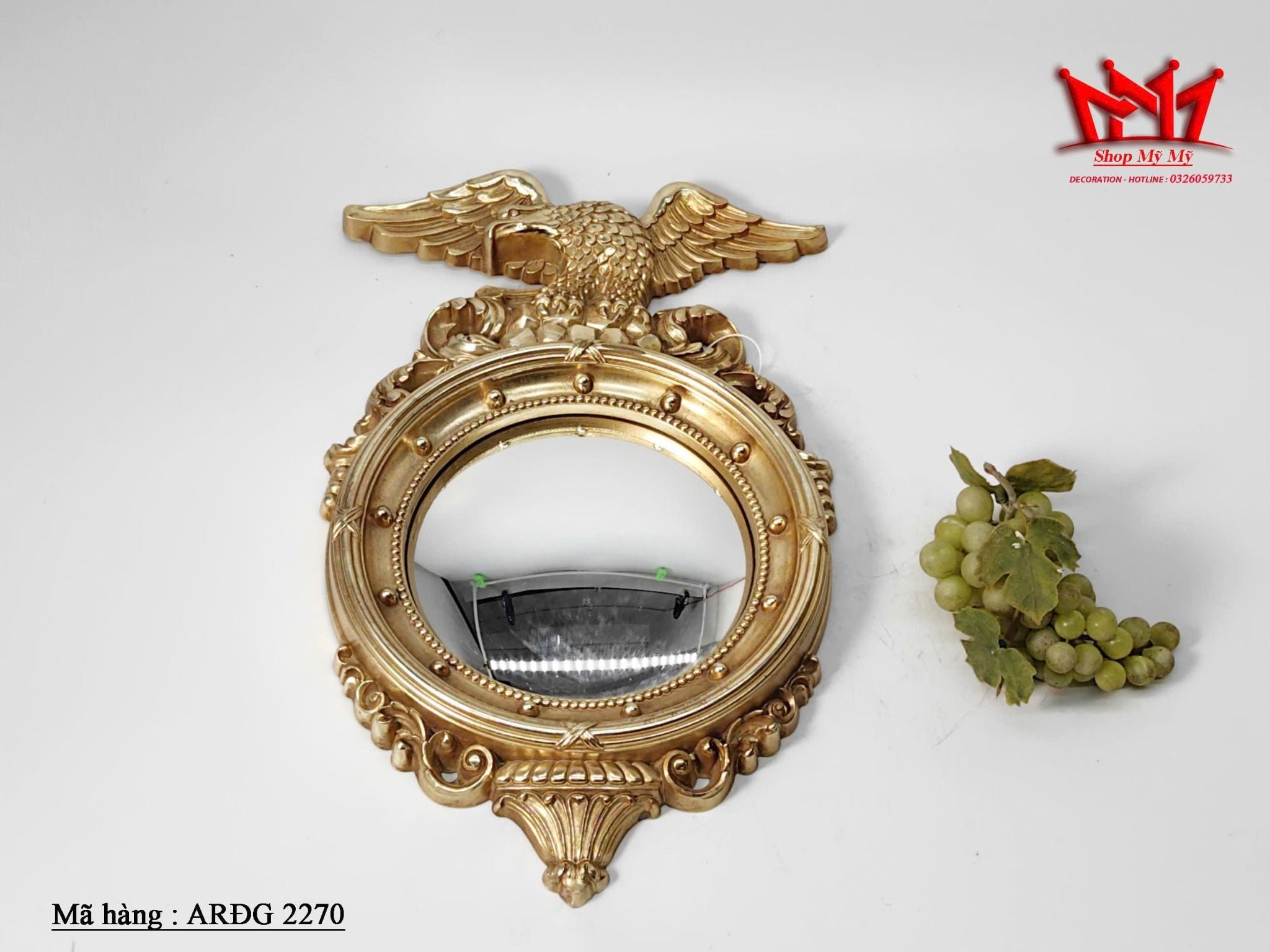 Chiếc gương có khung hình con đại bàng phong cách phục hưng liên bang Mỹ