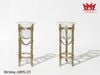 SỰ GIAO THOA TINH TẾ – CẶP DECOR THỦY TINH KHUNG KIM LOẠI MẠ ĐỒNG