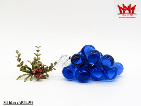  CHÙM NHO THỦY TINH XANH COBALT NHẬP MỸ 