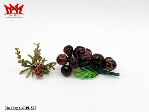  NÉT ĐẸP CỔ ĐIỂN VỚI CHÙM NHO THỦY TINH TÍM MẬN CHÍN NHẬP MỸ 