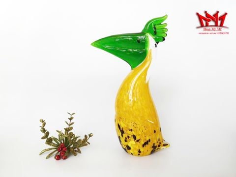 Tượng chim Toucan thổi thủ công bằng thủy tinh nghệ thuật Murano - Ý 