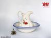 Bộ Chậu Nước Và Bình Gốm Sứ Cổ Điển