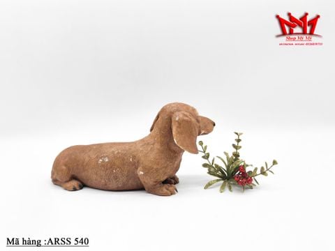  TƯỢNG CHÓ LẠP XƯỞNG DACHSHUND NẰM – ARSS 540 