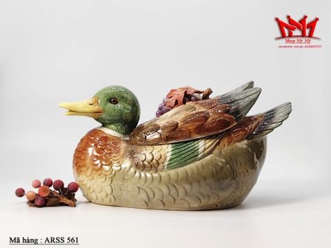  Hủ con vịt được làm bằng sứ vẽ màu của Đài Loan 