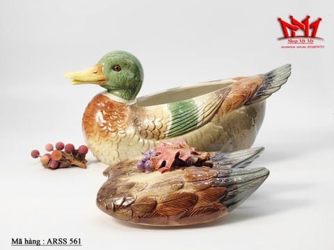  Hủ con vịt được làm bằng sứ vẽ màu của Đài Loan 