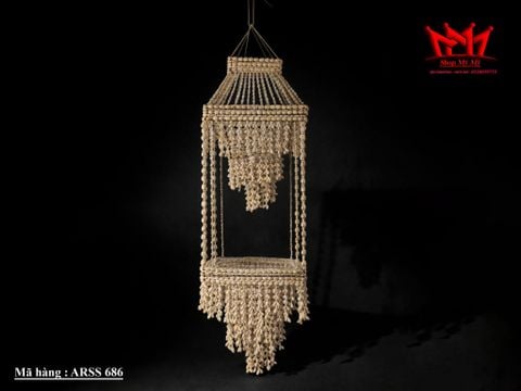  ĐÈN CHÙM VỎ SÒ CAO CẤP ARSS 686 – KIỆT TÁC THỦ CÔNG TỪ THIÊN ĐƯỜNG HAWAI 