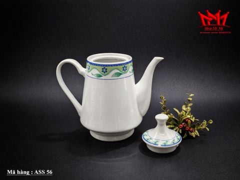  Bình Sứ Trắng Họa Tiết Hoa Dây Thanh Liễu 