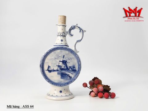  Bình sành sứ họa tiết Hà Lan 