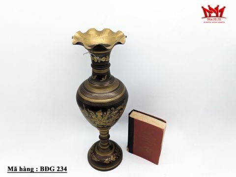  Bình đồng Ấn Độ họa tiết khắc tay tinh tế. 