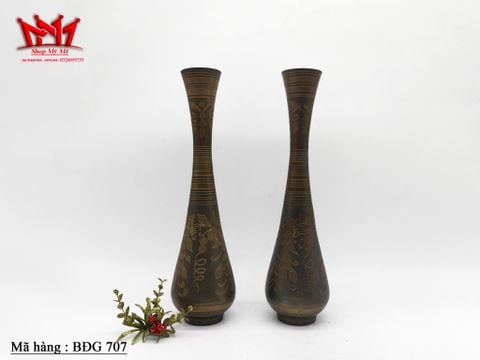  Cặp bình đồng Ấn Độ thủ công – Vẻ đẹp cổ điển, sang trọng cho không gian sống 