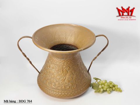  Bình đồng đỏ hoa văn nghệ thuật của Thổ Nhĩ Kỳ  (BDG 764) 