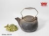 Ấm đun nước bằng gang cổ, kiểu dáng truyền thống, thích hợp cho nhà gỗ, cắm trại, cỡ lớn.