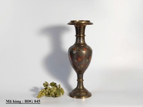  Bình đồng hoa văn nghệ thuật (BDG 845) 