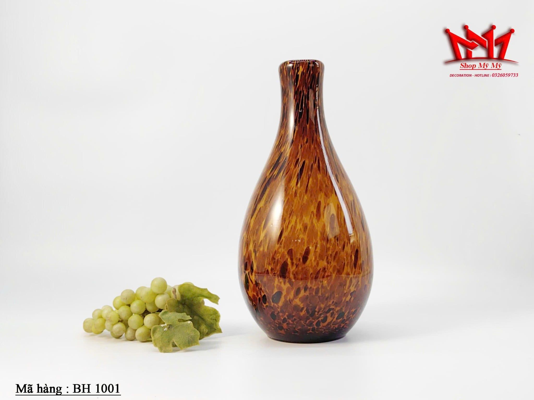 Bình hoa thủy tinh trang trí nghệ thuật