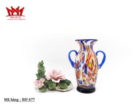  Bình thủy tinh màu nghệ thuật Murano ( Italy ) 
