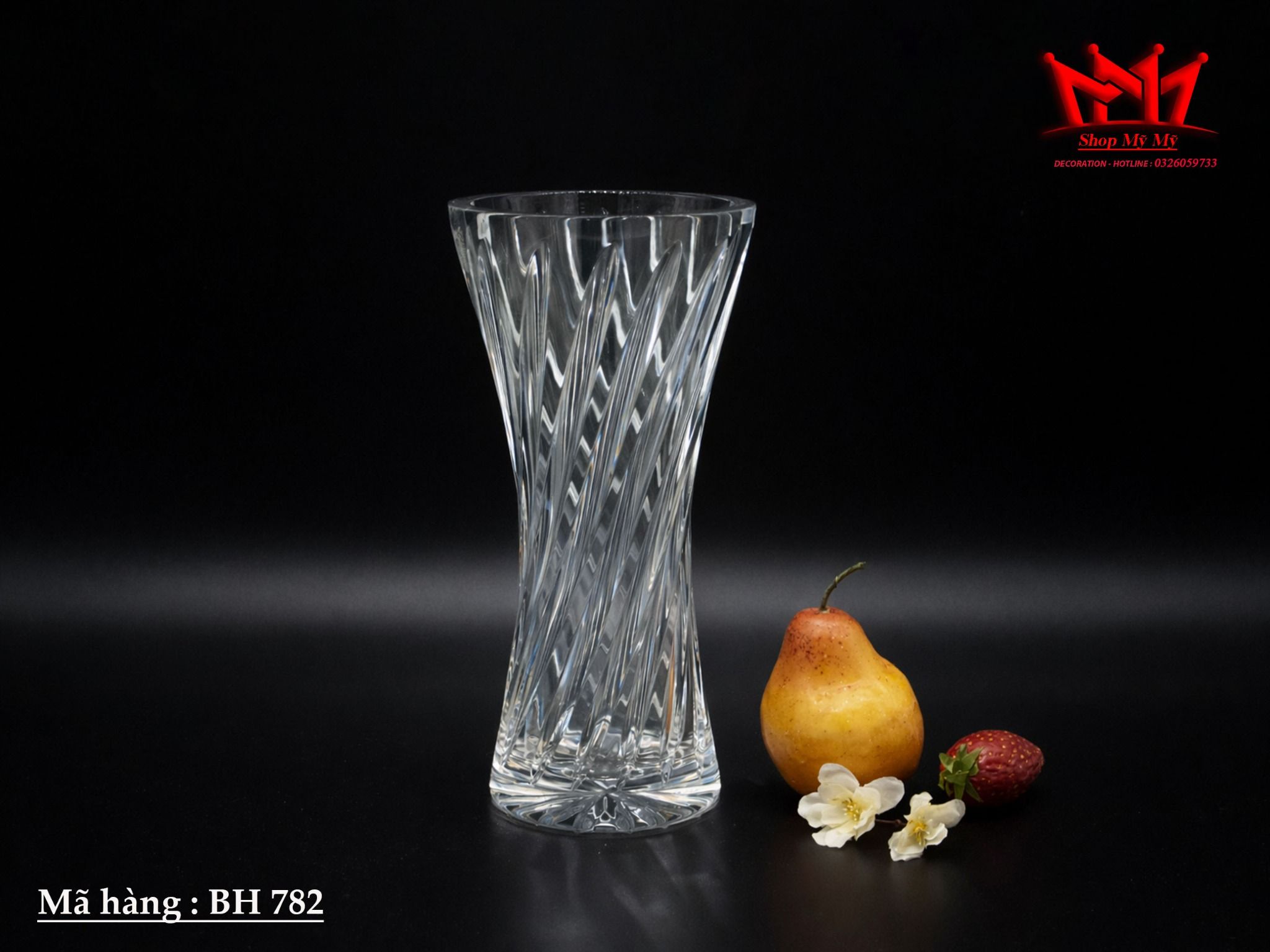 BÌNH HOA PHA LÊ CẮT XOẮN (BH 782)
