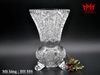 Bình hoa pha lê 3 chân chạm khắc hoa phong cách Bohemian cổ điển của CH Séc.
