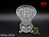 Bình hoa pha lê 3 chân chạm khắc hoa phong cách Bohemian cổ điển của CH Séc.
