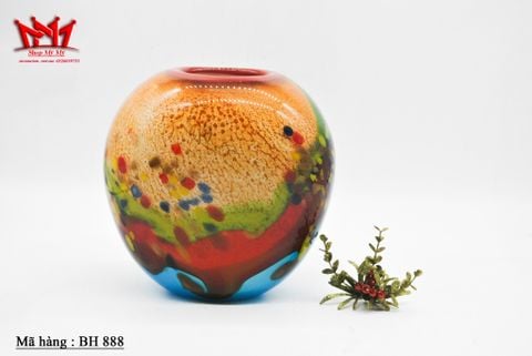  Bình thủy tinh trang trí cổ điển MURANO của Ý với nhiều màu sắc rực rỡ. 