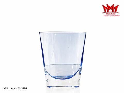  BÌNH HOA PHA LÊ XANH DƯƠNG TRONG SUỐT BH 890 