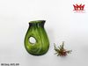 Bình rót rượu thủy tinh màu xanh lá giống 1 chiếc bình nước có tay cầm.