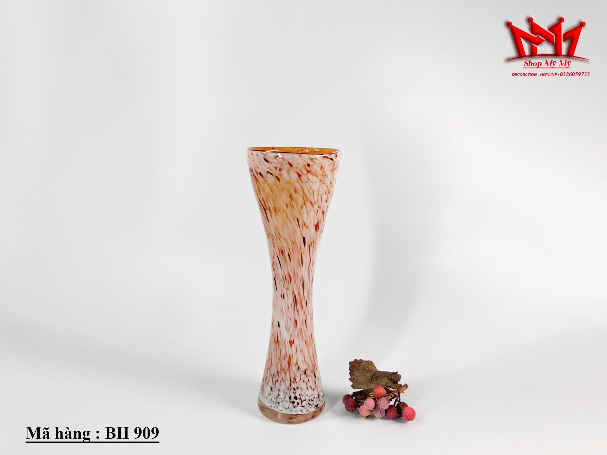 Bình hoa thủy tinh nghệ thuật Murano