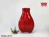 BÌNH THỦY TINH NGHỆ THUẬT THỔI TAY MÀU ĐỎ