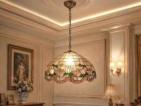  ĐÈN THẢ TRẦN TIFFANY NGHỆ THUẬT 