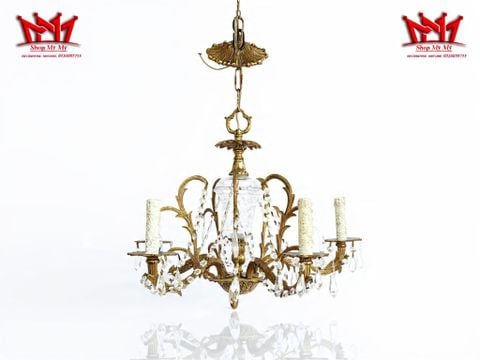  Đèn Chùm Đồng Pha Lê Cổ Điển Tây Ban Nha 