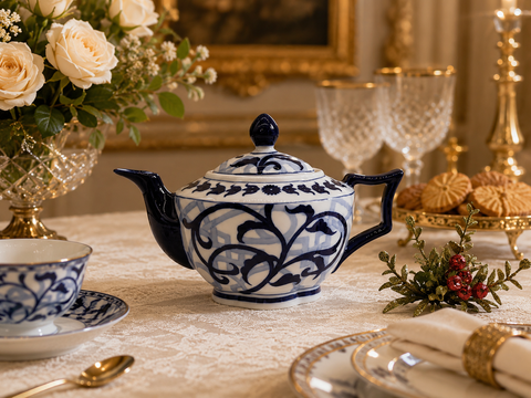  ẤM TRÀ SÀNH SỨ BOMBAY CHINA – SỰ GIAO THOA VĂN HÓA ĐÔNG TÂY ĐẦY QUYẾN RŨ 