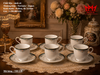Bộ 6 tách sứ Noritake Nhật Bản