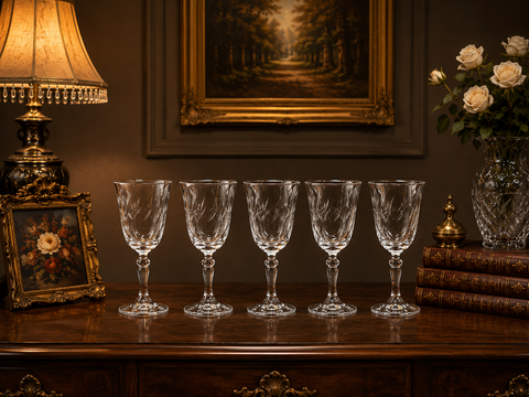  BỘ LY VANG PHA LÊ BOHEMIA CRYSTAL – MÃ L364 