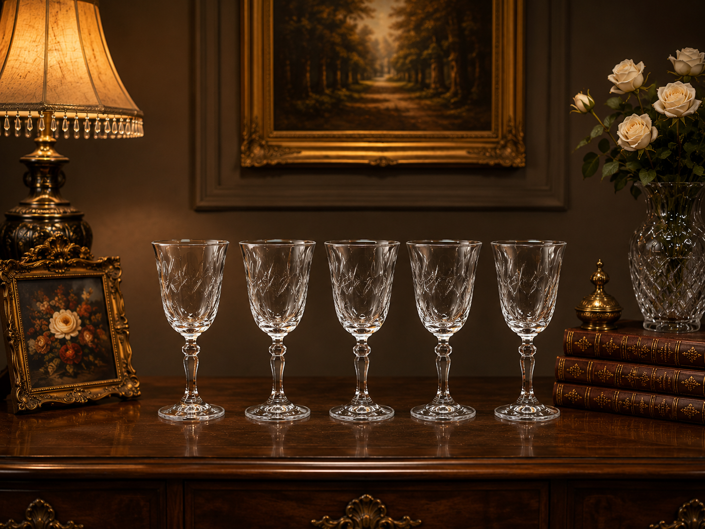 BỘ LY VANG PHA LÊ BOHEMIA CRYSTAL – MÃ L364