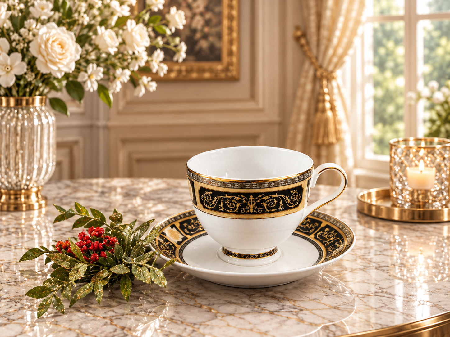 Bộ 4 tách sành sứ Royal Shahara (TSS 37)