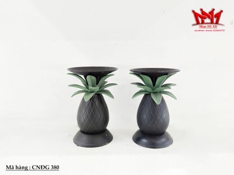  CẶP CHÂN NẾN ĐỒNG HÌNH QUẢ DỨA ĐỘC ĐÁO - MÃ CNĐG 380 