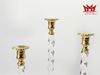 BỘ 3 CHÂN NẾN ĐỒNG THÂN TRONG SUỐT CAO CẤP - MÃ CNĐG 595