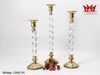 BỘ 3 CHÂN NẾN ĐỒNG THÂN TRONG SUỐT CAO CẤP - MÃ CNĐG 595