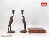 CẶP CHÂN NẾN ĐỒNG HÌNH CHIM NGHỆ THUẬT - MÃ CNĐG 598