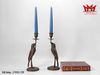 CẶP CHÂN NẾN ĐỒNG HÌNH CHIM NGHỆ THUẬT - MÃ CNĐG 598