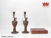 CẶP CHÂN NẾN ĐỒNG HÌNH CHIM NGHỆ THUẬT - MÃ CNĐG 598