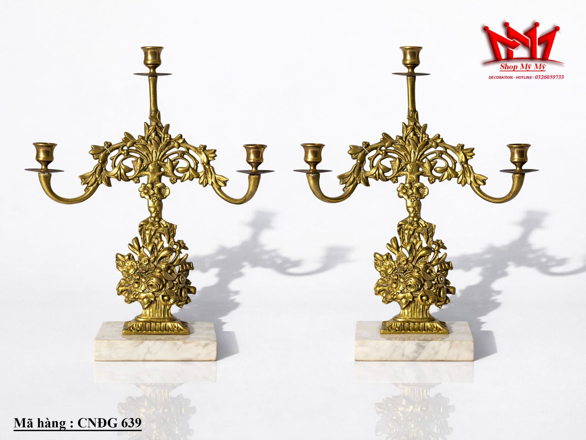 CẶP CHÂN NẾN ĐỒNG ĐẾ ĐÁ CNĐG 639 – VẺ ĐẸP PHÁP CỔ ĐIỂN VÀ SANG TRỌNG