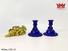 VẺ ĐẸP CỔ ĐIỂN VÀ HUYỀN BÍ – CHÂN NẾN THỦY TINH XANH COBALT