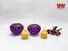 ĐỘC ĐÁO & LÃNG MẠN – CẶP CHÂN NẾN THỦY TINH HÌNH QUẢ NHO SẮC TÍM