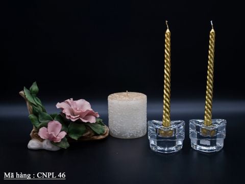  TINH TẾ & HIỆN ĐẠI – CẶP CHÂN NẾN PHA LÊ KHỐI VUÔNG KIÊU SA 