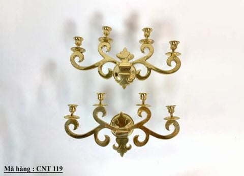  Cặp chân nến bằng đồng ( CNĐG 119 ) 