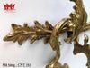 Cặp chân đèn nến gắn tường bằng đồng xưa của Pháp.